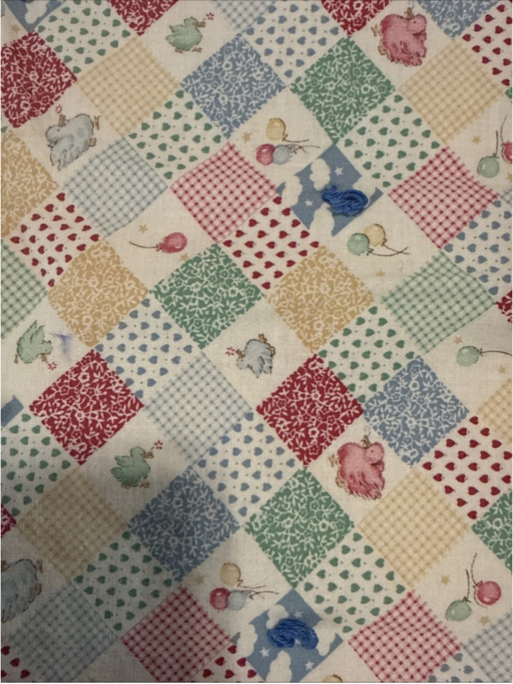 VTG Handmade Baby Blanket Double Sided - Picture 2 of 7